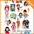Funny style non-toxic free puffy sticker for kids